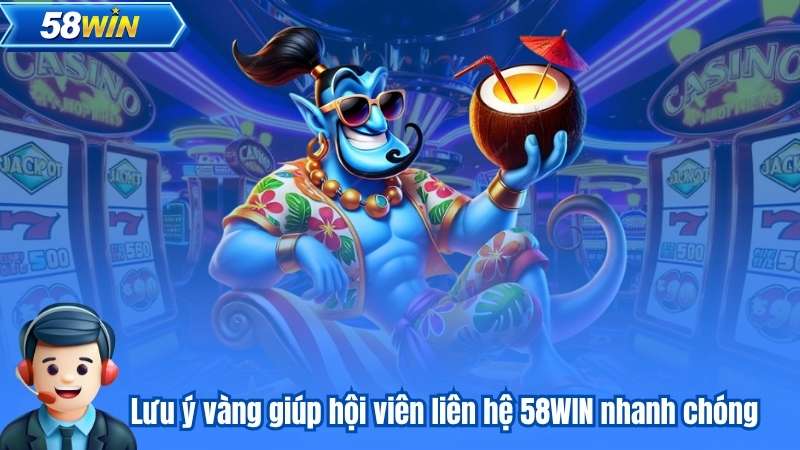 Lưu ý vàng giúp hội viên liên hệ 58WIN nhanh chóng